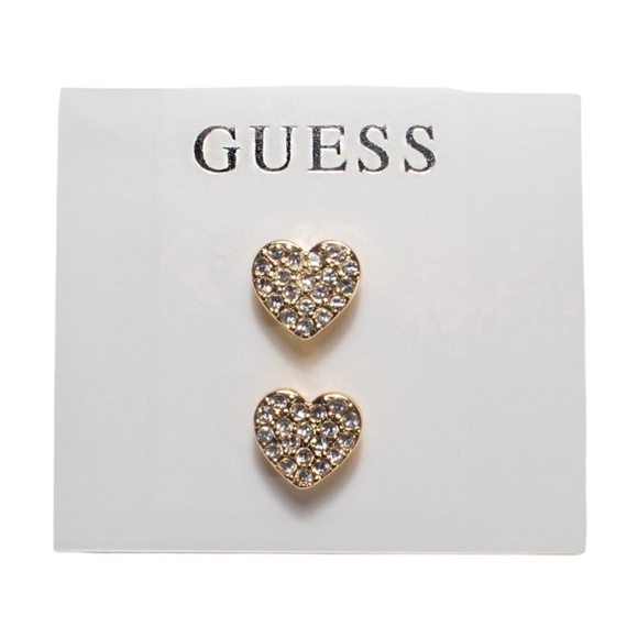 Guess Jewelry - GUESS Pavé Heart Stud Earrings